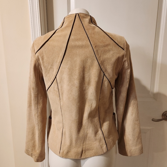 Monterra medium suede cream jacket - Picture 2 of 7